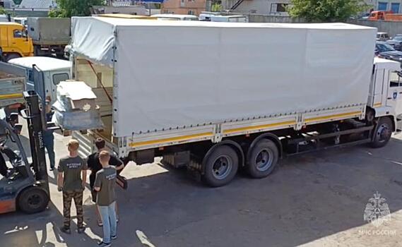 Новая партия гуманитарной помощи прибыла в Курскую область