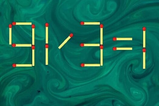 Как размять мозг за пару минут: хитрая задачка со спичками