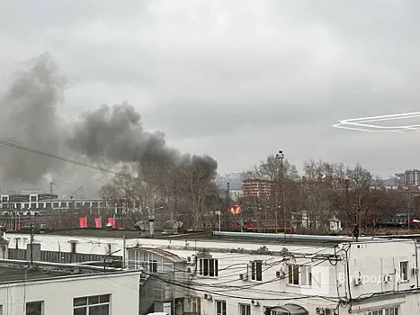 Столб черного дыма рядом с Московским вокзалом напугал нижегородцев