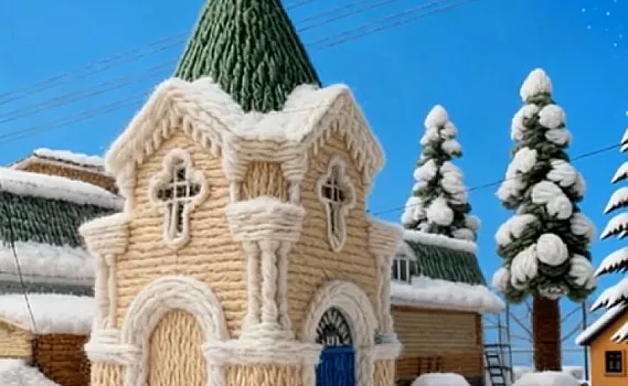 Курянам показали «вязаный» Рыльск