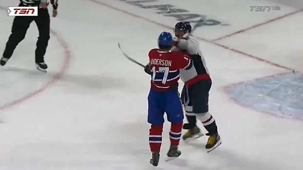 Овечкин чуть не подрался с Джошем Андерсоном в матче с «Монреалем»